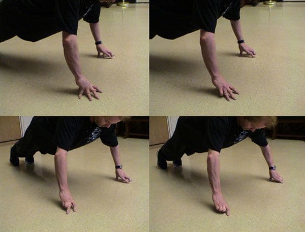 finger push ups: exercise technique